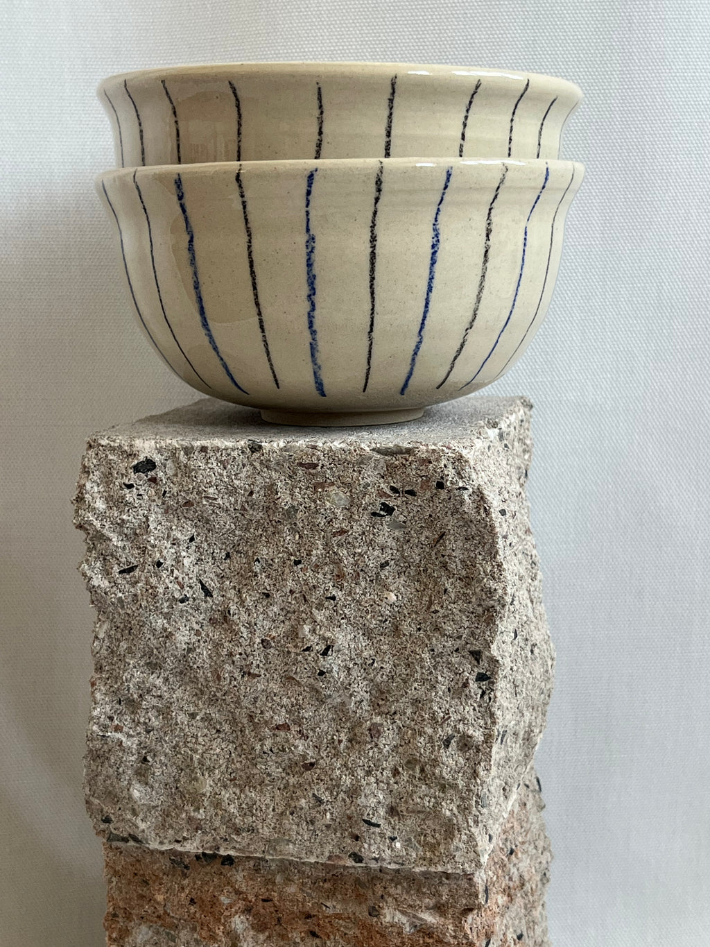 Schalen 2er Set gestreift