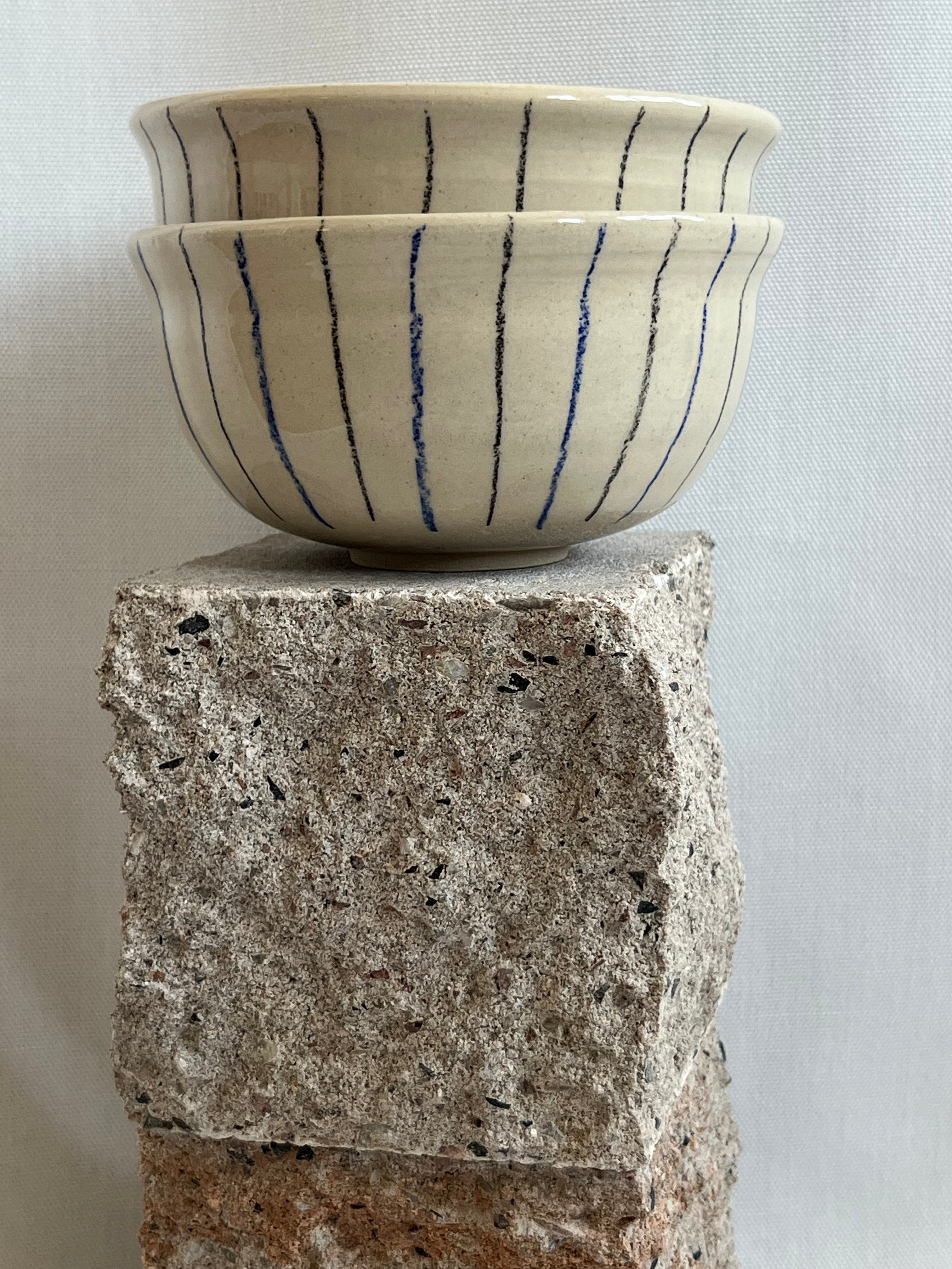 Schalen 2er Set gestreift